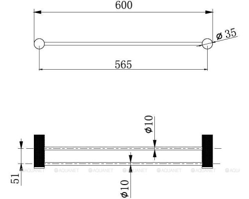 Держатель для полотенца Allen Brau Priority 4.0 6.31C12-00 хром