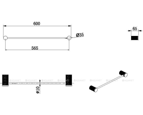 Держатель для полотенца Allen Brau Priority 4.0 6.31D11-BN никель браш