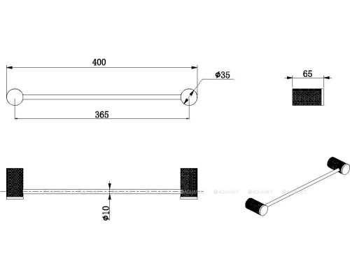Держатель для полотенца Allen Brau Priority 4.0 6.31С11-MG графит браш
