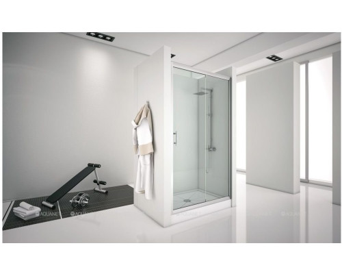 Душевая дверь Aquanet Alfa NAA6121 140, прозрачное стекло