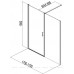 Душевая дверь Aquanet Cinetic 180, прозрачное стекло (AE12-N-90H190U-CT + AE12-F-90H190U-CT)