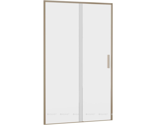 Душевая дверь Aquanet Pleasure Evo 120 AE65-N120-GBT профиль золото-никель браш, прозрачное стекло