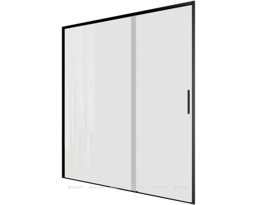 Душевая дверь Aquanet Pleasure Evo 160 AE65-N160-BT профиль черный, прозрачное стекло