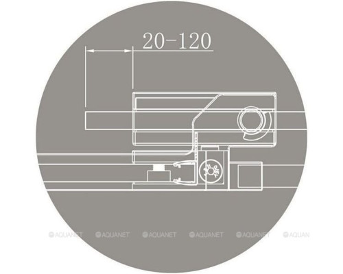 Душевая дверь Cezares Slider B-1-80/90-C-Cr