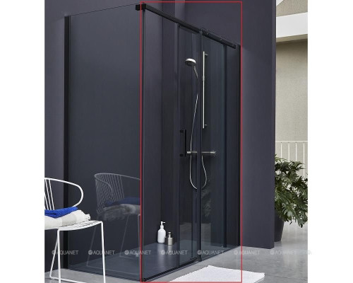 Душевая дверь Jacob Delafon Contra Black 120 E22C120-BL профиль черный, стекло прозрачное