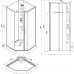 Душевая кабина Aquanet Passion P 3.0 90x90, прозрачное стекло