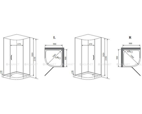 Душевая кабина Timo Premium ARMO H-506 90х90