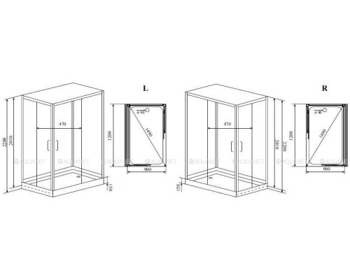 Душевая кабина Timo Premium HELKA H-515R 90x120