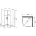 Душевая кабина Timo Premium IMPI H-517 100х100