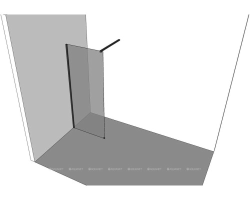 Душевая перегородка Allen Brau Infinity 1 140 3.21027.BBA черный браш