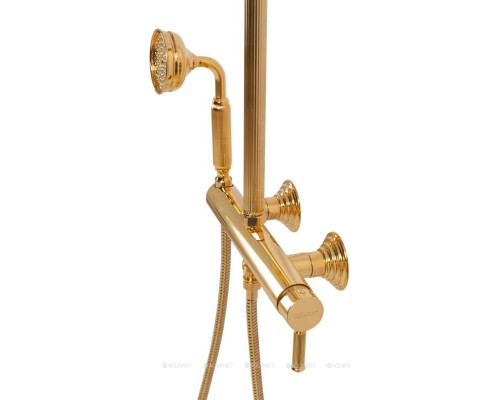 Душевая стойка Cezares Olimp OLIMP-CD-03/24-L золото 24 карат