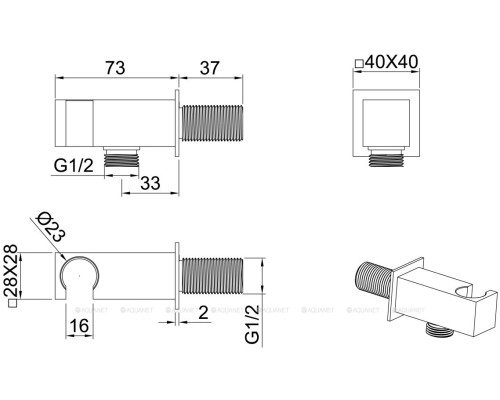 Душевой гарнитур Allen Brau Infinity 5.21021-31 черный матовый