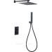 Душевой комплект Allen Brau Infinity 5.21016-31 (с внутренней частью, 2 выхода) черный матовый