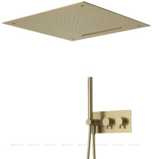 Душевой комплект Cezares Leaf LEAF-DSIS-T-50-SR золото (с внутренней частью)