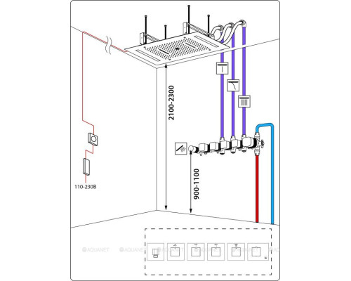 Душевой комплект Timo Petruma SX-5229/17SM золото матовое (с внутренней частью)