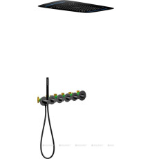 Душевой комплект Timo Saona SX-2319/03SM черный матовый (с внутренней частью)