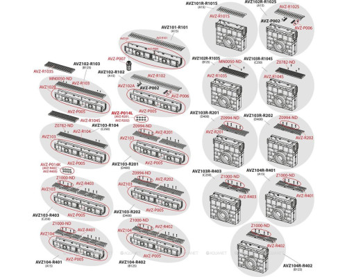 Душевой лоток AlcaPlast AVZ102-R103