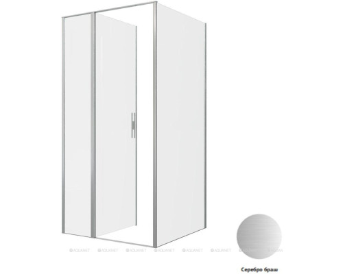 Душевой уголок Allen Brau Priority 100x100 3.31029.BA + 3.31047.BA серебро браш