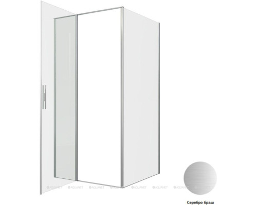 Душевой уголок Allen Brau Priority 100x100 3.31029.BA + 3.31047.BA серебро браш