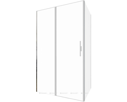 Душевой уголок Allen Brau Priority 120x80 3.31008.BA + 3.31014.BA серебро браш