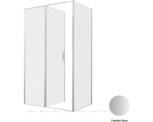 Душевой уголок Allen Brau Priority 120x80 3.31008.BA + 3.31014.BA серебро браш