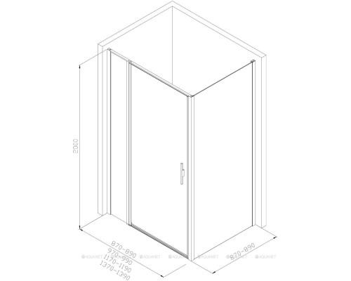 Душевой уголок Allen Brau Priority 120x90 3.31008.BA + 3.31017.BA серебро браш