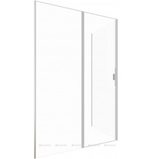 Душевой уголок Allen Brau Priority 140x100 3.31011.BA + 3.31020.BA серебро браш