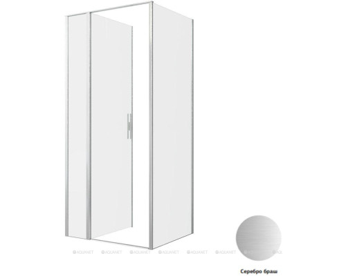 Душевой уголок Allen Brau Priority 90x80 3.31026.BA + 3.31041.BA серебро браш