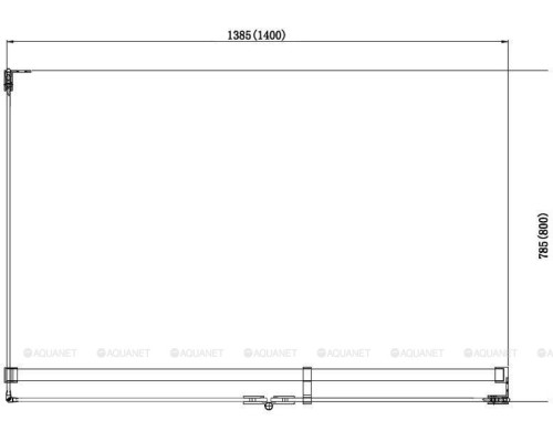 Душевой уголок Aquanet Beta NWD1231 140x80 L, прозрачное стекло