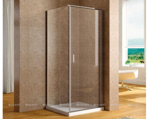 Душевой уголок Aquanet Cinetic 80х90,прозрачное стекло (AE12-N-80H190U-CT + AE12-F-90H190U-CT)
