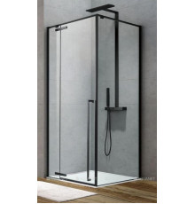 Душевой уголок Aquanet Ideal AE-AXC94MB-S-B 1400x900, прозрачное стекло