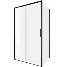 Душевой уголок Aquanet Pleasure Evo 110x100 AE65-110x100-BT профиль черный, прозрачное стекло