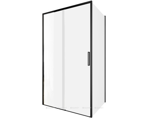 Душевой уголок Aquanet Pleasure Evo 110x80 AE65-110x80-BT профиль черный, прозрачное стекло