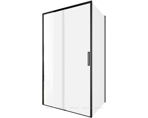 Душевой уголок Aquanet Pleasure Evo 110x80 AE65-110x80-BT профиль черный, прозрачное стекло