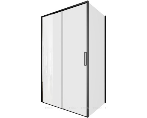 Душевой уголок Aquanet Pleasure Evo 120x100 AE65-120x100-BT профиль черный, прозрачное стекло
