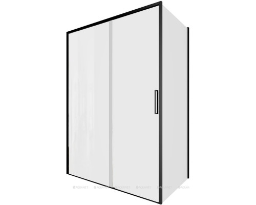 Душевой уголок Aquanet Pleasure Evo 140x100 AE65-140x100-BT профиль черный, прозрачное стекло
