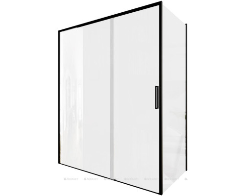 Душевой уголок Aquanet Pleasure Evo 160x80 AE65-160x80-BT профиль черный, прозрачное стекло