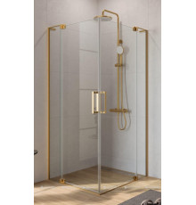 Душевой уголок Cezares Slider 100x110 SLIDER-AH-2-90/100-100/110-C-BORO брашированное золото