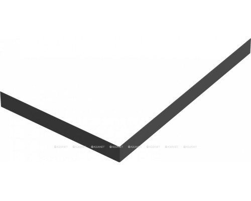 Экран для поддона Jacob Delafon Tolbiac 120x80 E6D338RU-NGM черный матовый