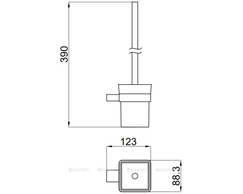Ершик для унитаза Allen Brau Infinity 6.21008-00 белый/хром