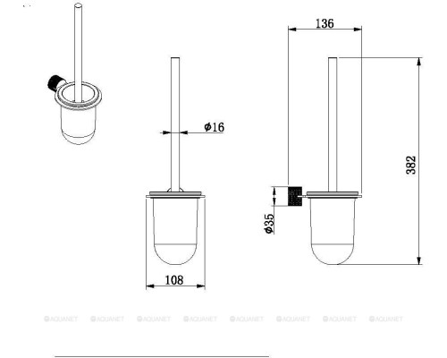 Ершик для унитаза Allen Brau Priority 4.0 6.31С09-MG графит браш