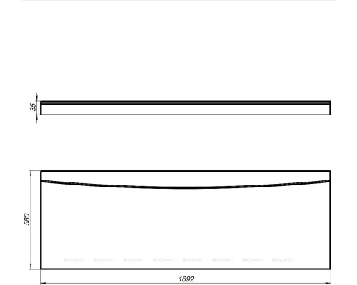 Фронтальный экран Aquanet Cariba/Grenada/Corsica 170