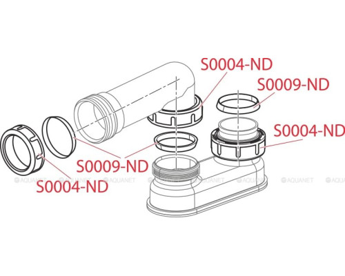 Гидрозатвор AlcaPlast A53-6/4"