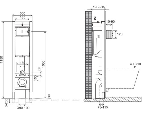 Инсталляция для унитаза Jacob Delafon E33130RU-NF