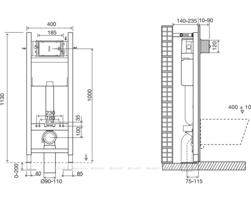 Инсталляция для унитаза Jacob Delafon E33131RU-NF