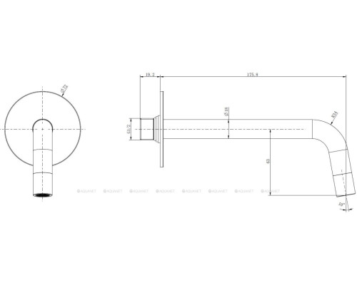 Излив Allen Brau Priority 5.31С18-BN никель браш
