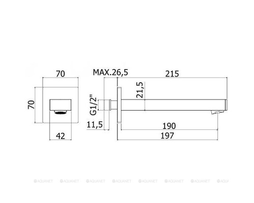 Излив для ванны Paffoni Ringo ZBOC111NO черный матовый