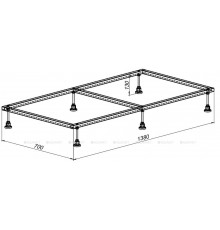Каркас для поддона Aquanet 138х70