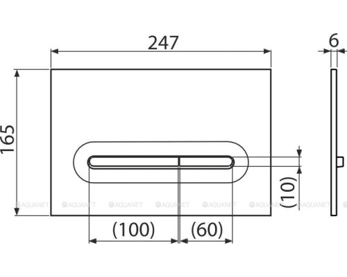 Клавиша смыва AlcaPlast Linka M1878