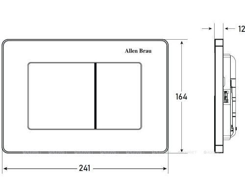 Клавиша смыва Allen Brau Infinity 9.20006.GR графит